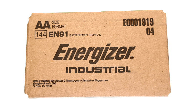 Energizer Industrial AA Alkaline Battery 144/Case (EN91)